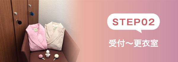 STEP02 受付〜更衣室